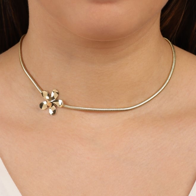 CH-0156 CHOKER SNAKE COM FLOR