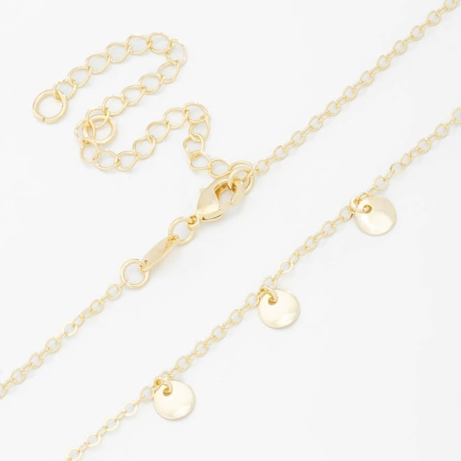 CH-0292 COLAR CHOKER COM SEQUENCIA DE PLAQUINHAS LISAS
