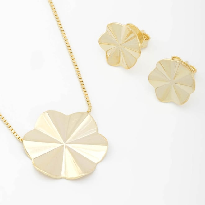 CJ-00227 CONJUNTO COM DESIGN EM FORMATO DE FLOR