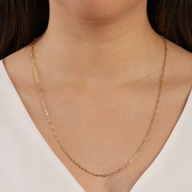 CR-00009 COLAR BANHADO A OURO 18K COM CORRENTE ELO CARTIER