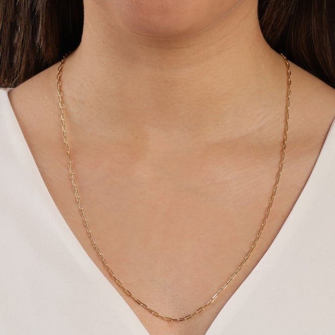 CR-00010 COLAR BANHADO A OURO 18K COM CORRENTE ELO CARTIER