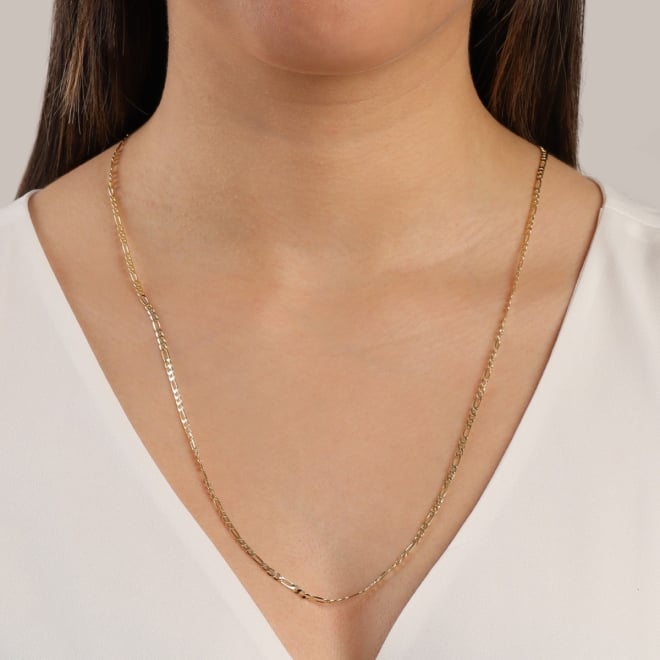 CR-00054 CORRENTE BANHADO A OURO 18K COM ELOS GRUMET 3X1