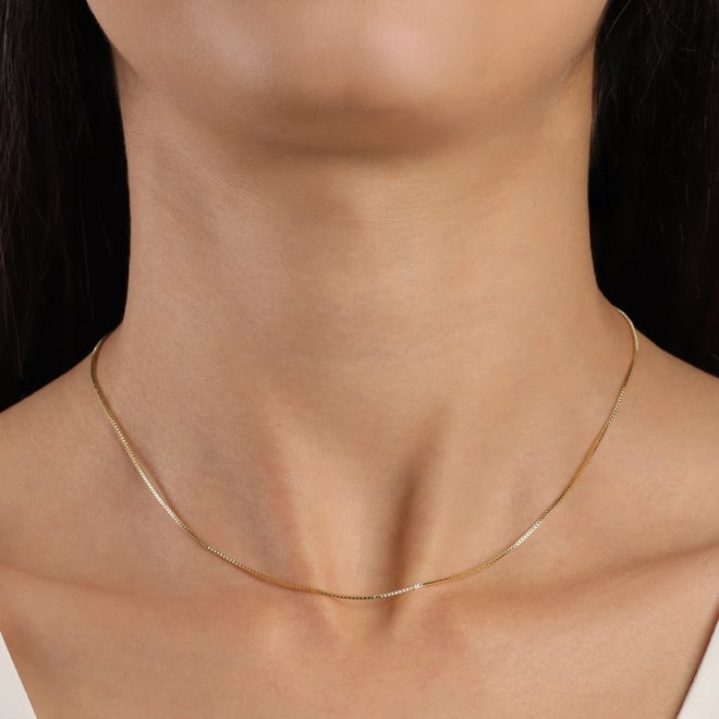 CR-00085 CORRENTE BANHADA A OURO 18K MODELO VENEZIANA