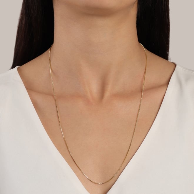 CR-00098 CORRENTE BANHADA A OURO 18K COM MALHA VENEZIANA