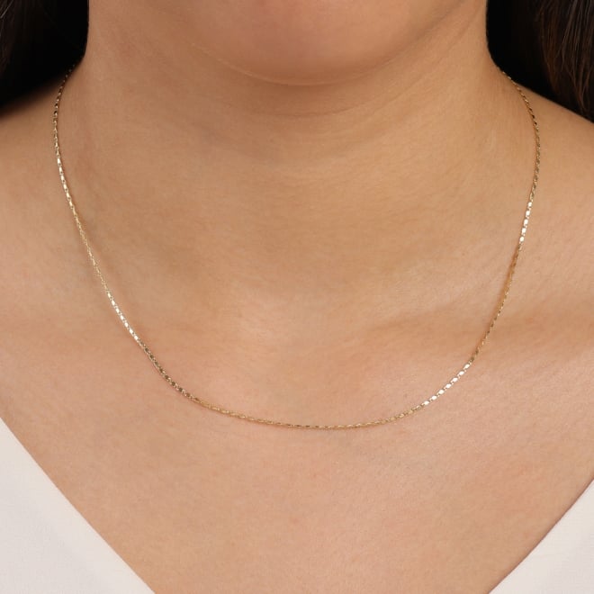 CR-00168 CORRENTE BANHADA A OURO 18K COM MALHA PIASTRINI