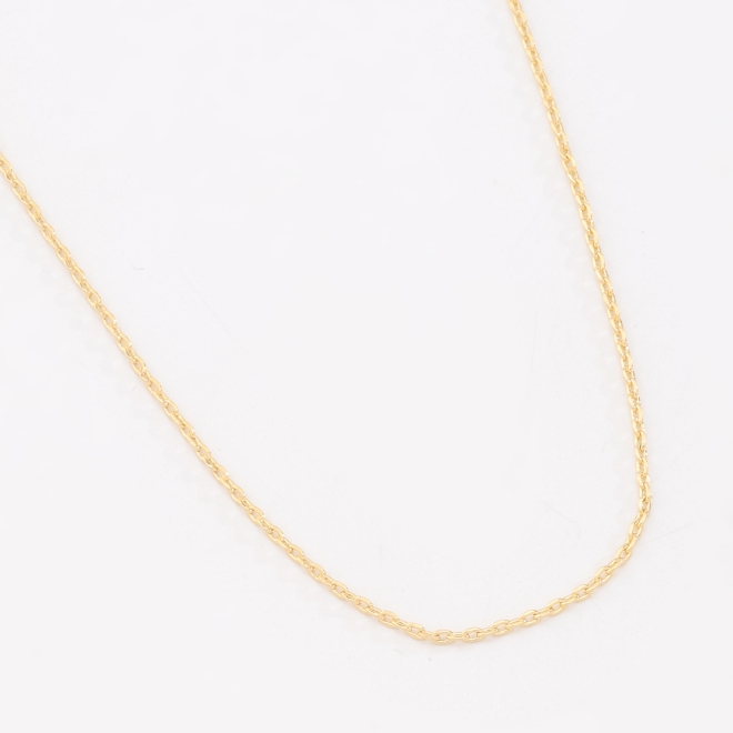 CR-00217 COLAR BANHADO A OURO 18K COM CORRENTE DELICADA DE ELOS FINOS