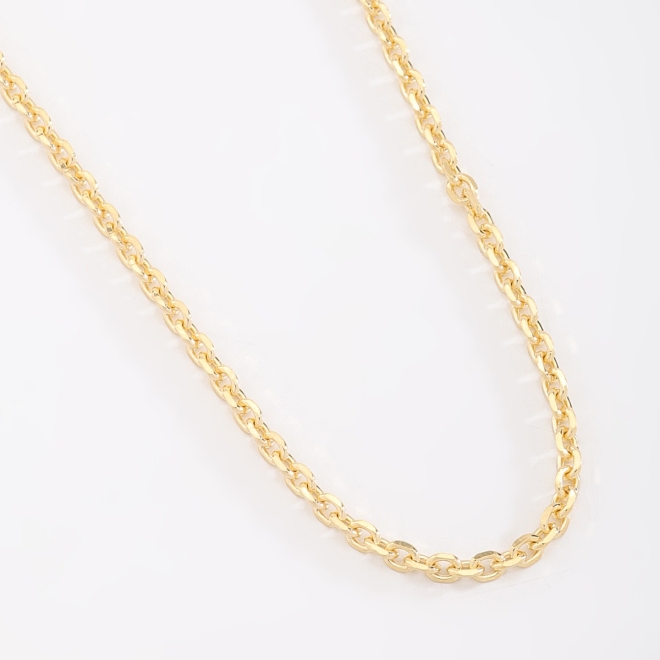 CR-00374 CORRENTE COM ELOS REDONDOS E DESIGN CLÁSSICO