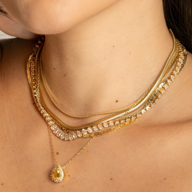 CH-0039 CHOKER FITA LAMINADA