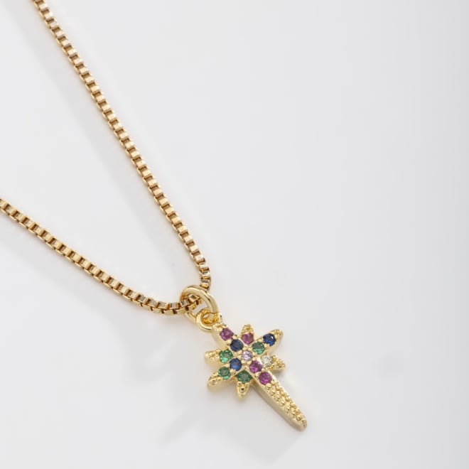 GI-00047 COLAR INFANTIL BANHADO A OURO 18K COM PINGENTE EM FORMATO DE FADA