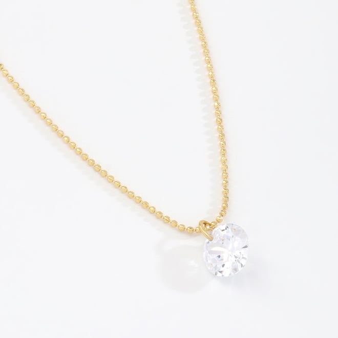 GR-00001 COLAR BANHADO A OURO 18K COM CORRENTE DE MINI ESFERAS E PINGENTE PONTO DE LUZ