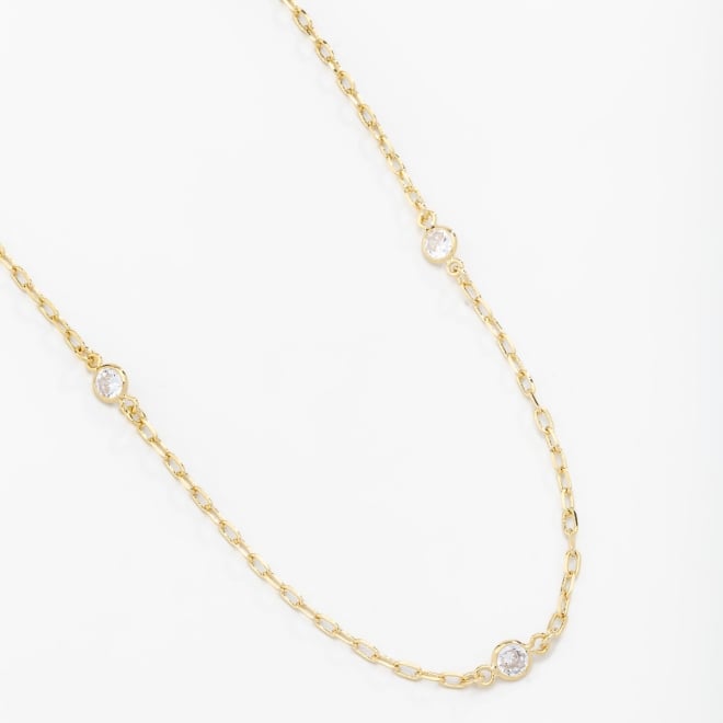 GR-00459 COLAR TIFFANY COM DETALHES EM ZIRCÔNIAS