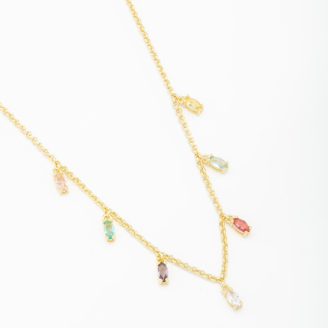 GR-00654 COLAR PENDURICALHO CRISTAL LAPIDADO 