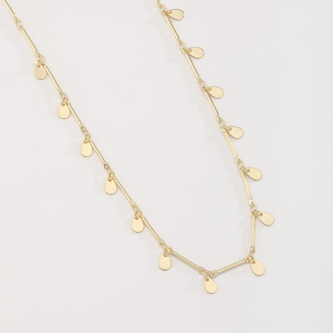GR-01928 COLAR COM DETALHES EM GOTAS LISAS