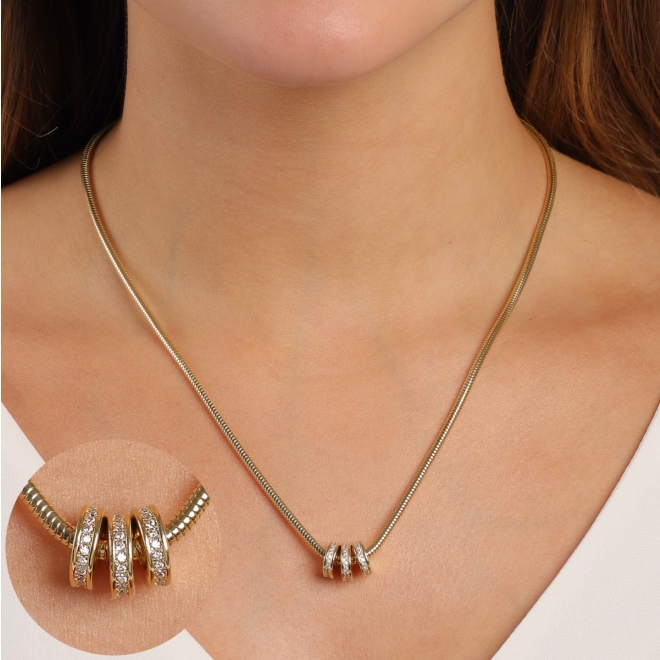 GR-02237 ARGOLA BANHADO A OURO 18K COM DETALHES EM ZIRCÔNIAS