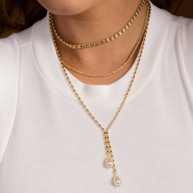 CH-0288 CHOKER COM ELOS DUPLOS EM FORMATO OVAL