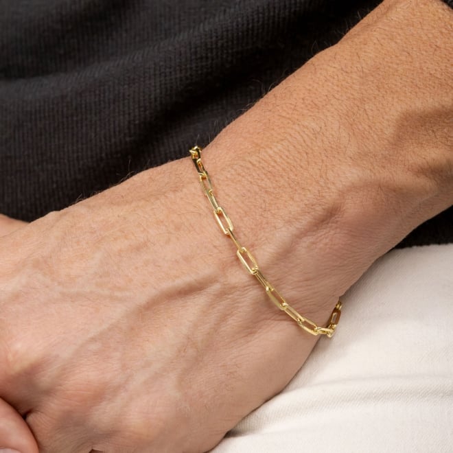 PR-0010 PULSEIRA MASCULINA COM ELO CARTIER
