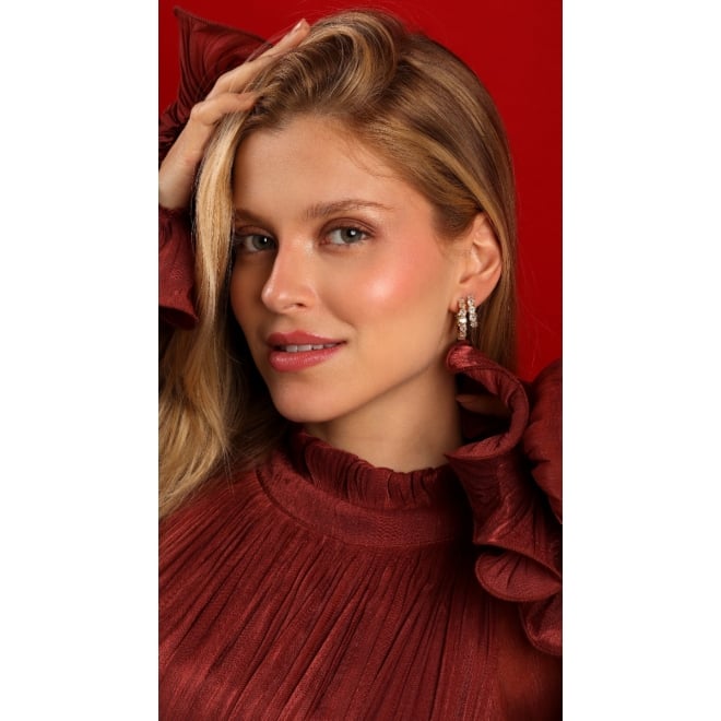 AGL-00266 ARGOLA TRABALHADA COM ZIRCONIA REDONDA 