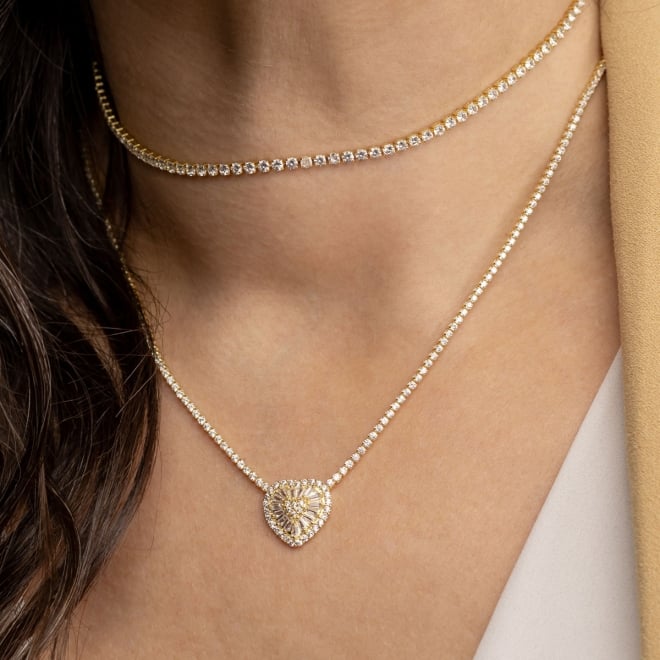 CH-0121 CHOKER BANHADO A OURO 18K COM FILEIRA DE ZIRCÔNIAS CRAVEJADA