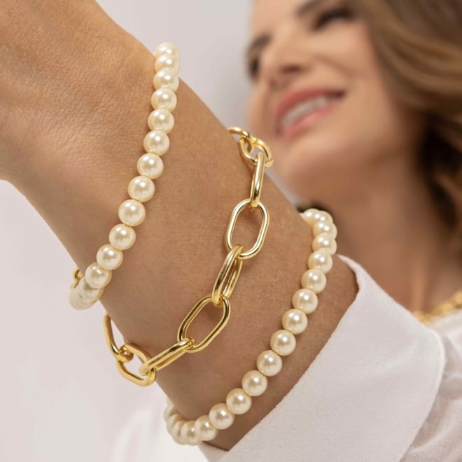 PU-00238 PULSEIRA COM DESIGN EM ELOS OVAIS ROBUSTOS