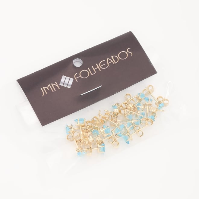 KBF-0032 KIT COM 10 BRINCOS DE ZIRCONIA GOTA