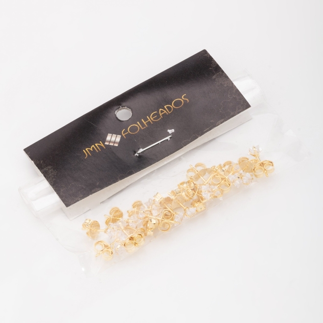 KBF-0152 KIT COM 10 BRINCOS ESTRELA DE ZIRCONIA