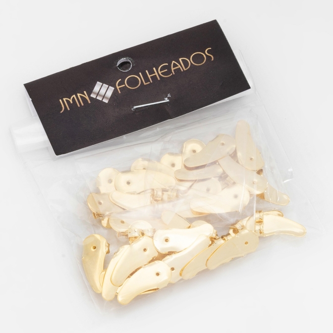 KDV-0009 KIT COM 20 TARAXAS BANHADAS A OURO 18K PARA BRINCOS EARCUFF