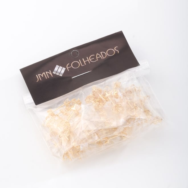 KTBF-0004 KIT COM 10 PARES DE BRINCO TRIO BANHADO A OURO 18K COM ZIRCÔNIAS EM FORMATO CARRÉ