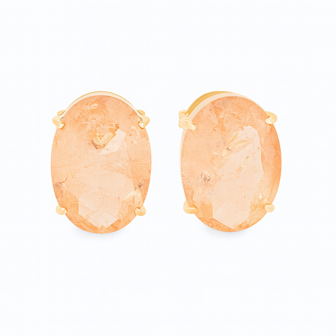 OUTB-13715 BRINCO BANHADO A OURO 18K COM ZIRCÔNIA OVAL FUZION