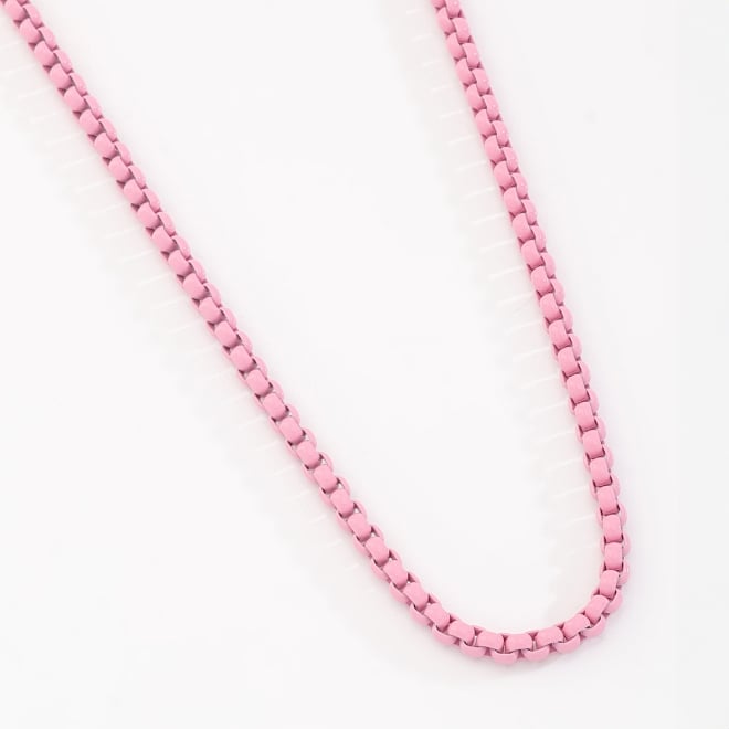 OUTGB-00015 CORRENTE VENEZIANA ESMALTADA BANHADA A OURO 18K, COM 40CM + 5CM DE EXTENSOR