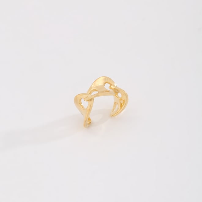 OUTPC-0249 PIERCING FAKE COM DESIGN VAZADO E FORMAS ORGÂNICAS