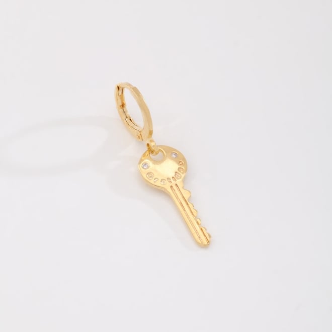 OUTPG-0896 PINGENTE BANHADO A OURO 18K EM FORMATO DE CHAVE