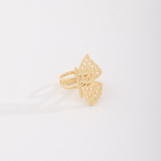 PC-00001 PIERCING BANHADO A OURO 18K EM FORMATO DE BORBOLETA