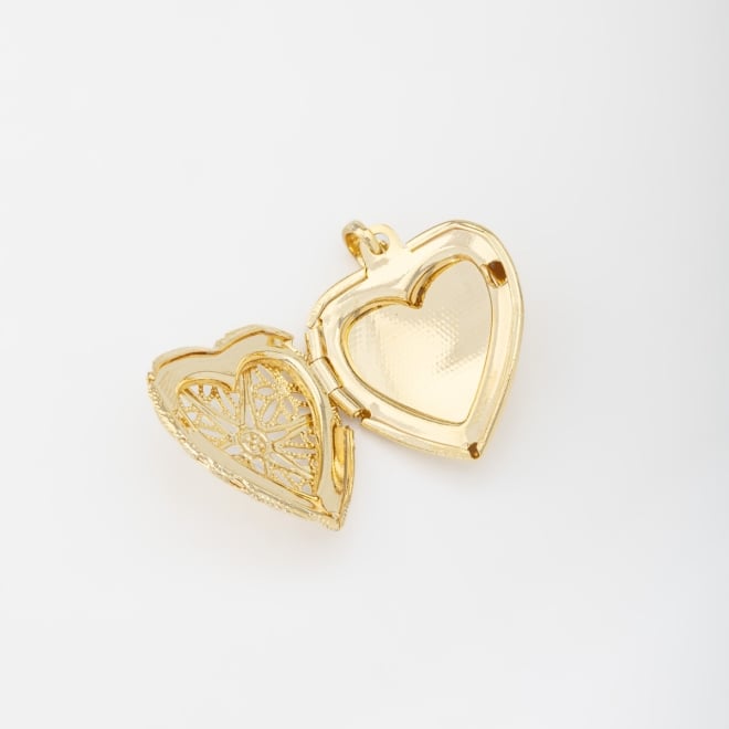 PG-00005 PINGENTE BANHADO A OURO 18K EM FORMATO DE CORAÇÃO RELICÁRIO