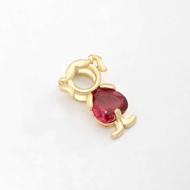 PG-00084 PINGENTE BANHADO A OURO 18K DE MENINA E ZIRC&Ocirc;NIA.