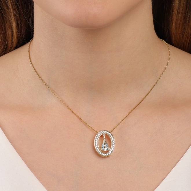 PG-00170 PINGENTE DE NOSSA SENHORA APARECIDA EM ZIRCÔNIAS