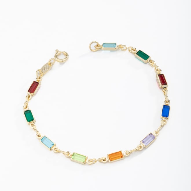 PI-00020 PULSEIRA INFANTIL CRISTAL FACETADO 15CM