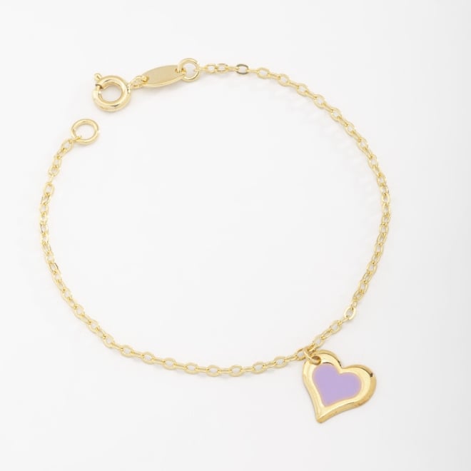 PI-00065 PULSEIRA COM PINGENTE DE CORA&Ccedil;&Atilde;O