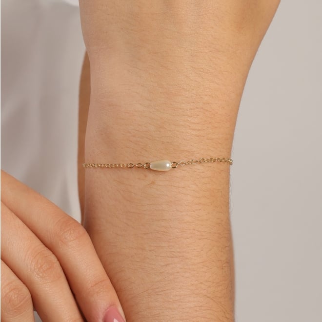 PI-00097 PULSEIRA INFANTIL COM DETALHE EM PÉROLA GOTA