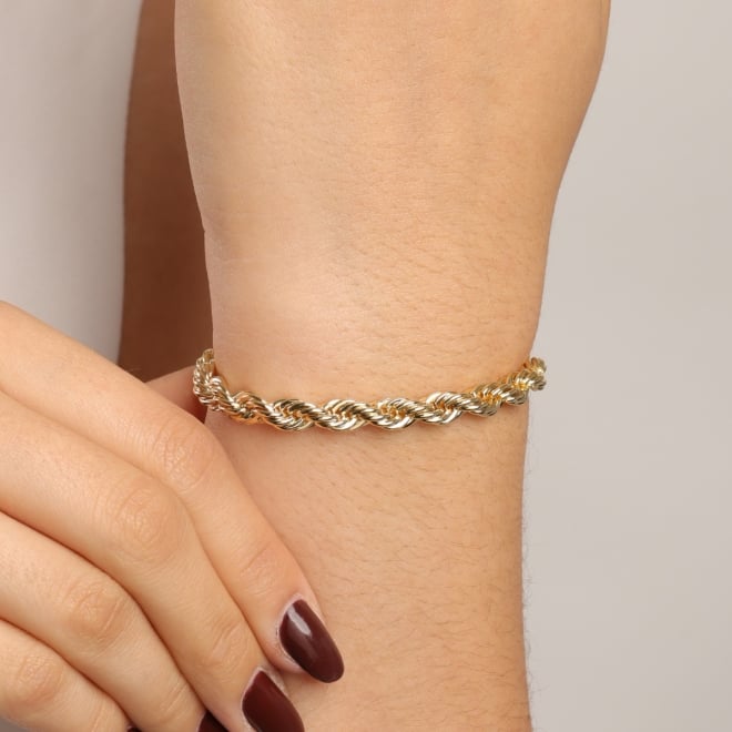 PR-0148 PULSEIRA BANHADA A OURO 18K COM MALHA CORD&Atilde;O BAIANO