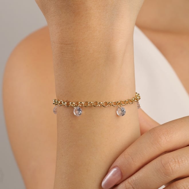 PU-00034-PULSEIRA COM PINGENTES DE ZIRCÔNIA