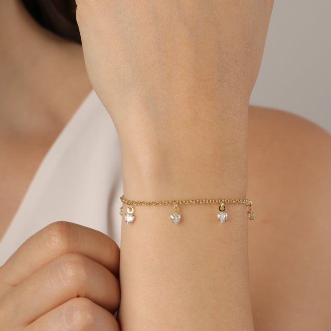PU-00065 PULSEIRA COM PINGENTES DE ZIRC&Ocirc;NIAS LAPIDADAS