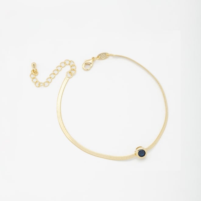 PU-00156 PULSEIRA COM PINGENTE DE ZIRCÔNIA REDONDA CENTRAL 