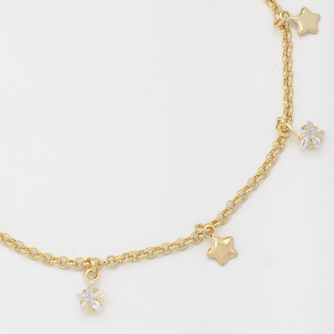 PU-00312 PULSEIRA PENDURICALHO ESTRELA 18CM