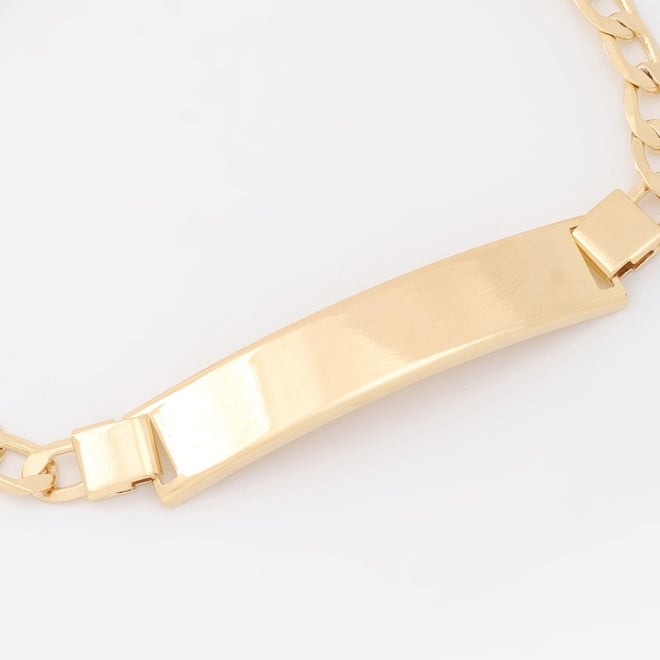PU-00448 PULSEIRA BANHADA A OURO 18K COM CORRENTE TIPO GRUMET E CHAPA LISA CENTRAL