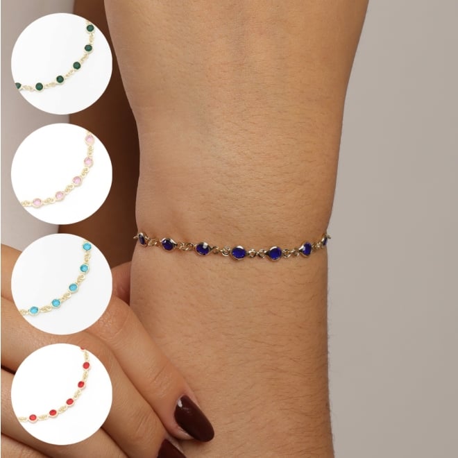 PU-00645 PULSEIRA COM ZIRC&Ocirc;NIAS COLORIDA
