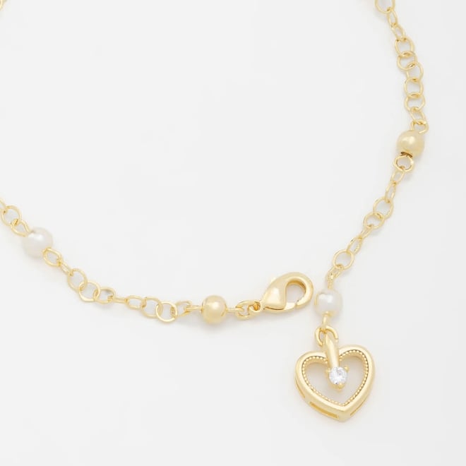 PU-00688 PULSEIRA COM PINGENTE DE CORAÇÃO