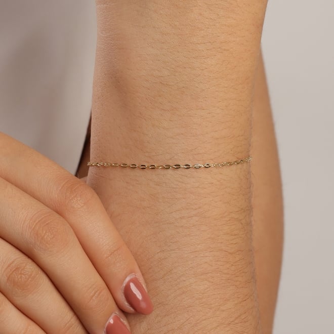 PU-00838 PULSEIRA BANHADA A OURO 18K COM CORRENTE DE ELOS CADEADOS PEQUENOS