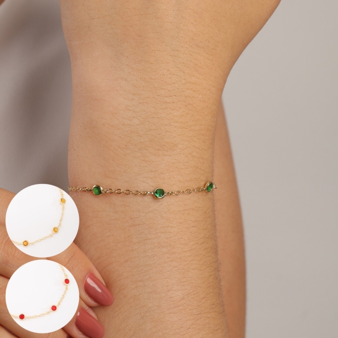 PU-00894 PULSEIRA COM PONTOS DE ZIRC&Ocirc;NIAS