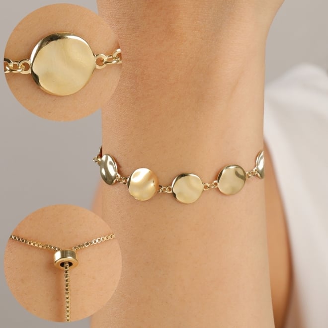 PU-00973 PULSEIRA BANHADA A OURO 18K COM DESIGN GRAVATA COM PLACAS OVAIS POLIDAS.