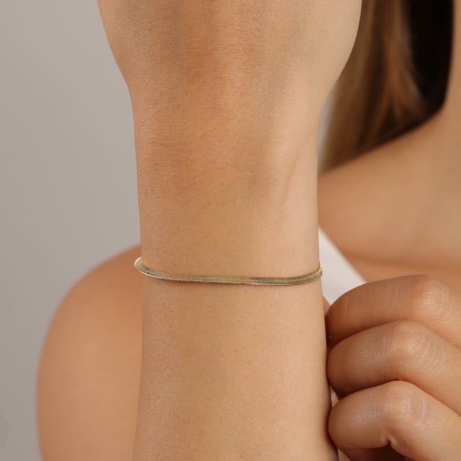 PU-00978 PULSEIRA BANHADA A OURO 18K DE FITA LAMINADA
